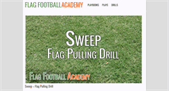 Desktop Screenshot of flagfootballacademy.com