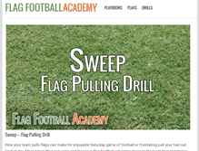 Tablet Screenshot of flagfootballacademy.com